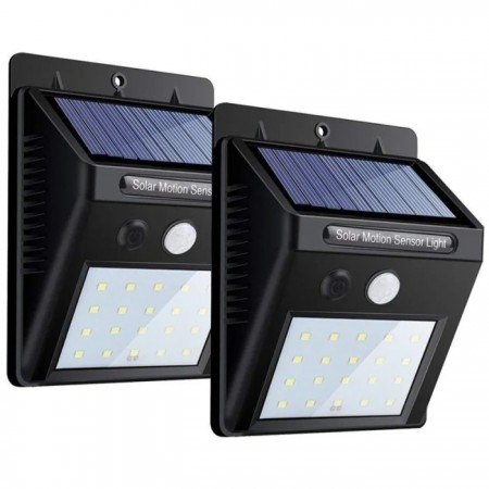 2 pcs Solar Charging LED Sensor Light